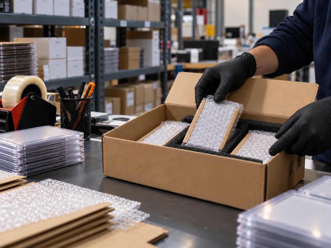 Packing graded cards for shipping